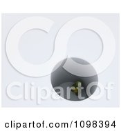 Clipart 3d Tortoise Stuck In A Deep Hole Royalty Free CGI Illustration