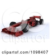 3d Dark Red Formula One Race Car