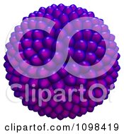 3d Purple Cluster Of Seeds An Example Of A Fibonnacci Pattern