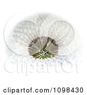 Poster, Art Print Of 3d Dandelion Seed Head Shown With A Fibonacci Sequence Pattern 4
