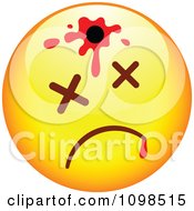 Clipart Shot Yellow Cartoon Smiley Emoticon Face 2 Royalty Free Vector Illustration