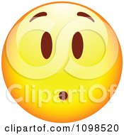 Clipart Surprised Yellow Cartoon Smiley Emoticon Face 3 Royalty Free Vector Illustration