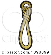Clipart Golden Rope In A Knot Royalty Free Vector Illustration by Lal Perera