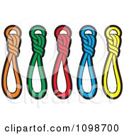 Clipart Colorful Ropes In Knots Royalty Free Vector Illustration