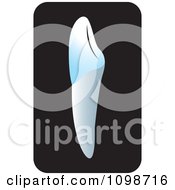 Clipart Human Canine Tooth Over Black 1 Royalty Free Vector Illustration