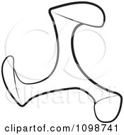 Clipart Outlined Shoe Maker Tool Royalty Free Vector Illustration