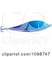 Clipart Blue Bait Fish Fishing Lure Royalty Free Vector Illustration