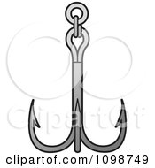 Poster, Art Print Of Triple Fishing Hook Or Anchor