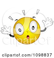 Poster, Art Print Of Yellow Shocked Smiley Emoticon