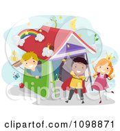 Poster, Art Print Of Happy Children Acting Out Story Book Scenes