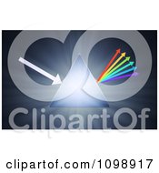 Clipart 3d Prism Arrow And Rainbow Royalty Free CGI Illustration