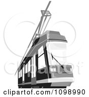 Poster, Art Print Of Retro Grayscale Cable Street Car Tram 1
