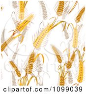 Clipart Seamless Whole Grain Wheat Background Pattern Royalty Free Vector Illustration by merlinul