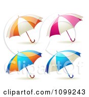 Poster, Art Print Of 3d Colorful Umbrella Parasols