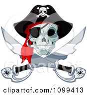 Pirate Skull And Crossed Swords Jolly Roger