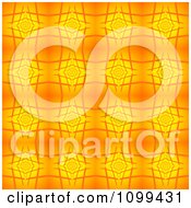 Clipart Yellow And Orange Patterned Background Royalty Free Vector Illustration