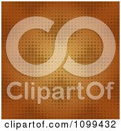 Clipart Orange Diamond And Cross Halftone Background Royalty Free Vector Illustration