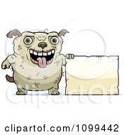 Poster, Art Print Of Ugly Dog Holding A Sign