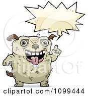 Clipart Talking Ugly Dog Royalty Free Vector Illustration by Cory Thoman