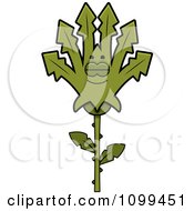Sleeping Marijuana Pot Leaf Mascot