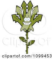 Clipart Happy Marijuana Pot Leaf Mascot Royalty Free Vector Illustration