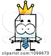 Clipart Business Document Mascot King Royalty Free Vector Illustration