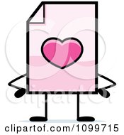 Poster, Art Print Of Love Document Mascot With Hands On Hips