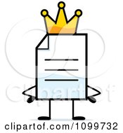 Poster, Art Print Of Note Document Mascot King