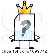 Clipart Help Document Mascot King Royalty Free Vector Illustration