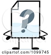 Clipart Help Document Mascot With Hands On Hips Royalty Free Vector Illustration