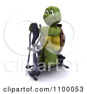 Clipart 3d Tortoise Exercising On A Cross Trainer Elliptical Machine Royalty Free CGI Illustration by KJ Pargeter