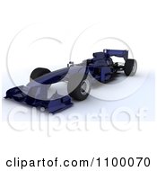 Poster, Art Print Of 3d Blue Formula One Race Car