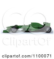 Poster, Art Print Of 3d Green Formula One Race Car