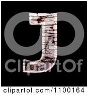 Poster, Art Print Of 3d Capital Letter J Made Of Stone Wall Texture