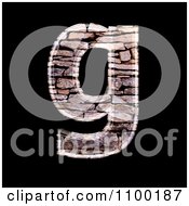 Poster, Art Print Of 3d Lowercase Letter G Made Of Stone Wall Texture