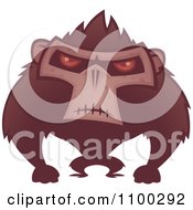 Angry Ape With Red Eyes