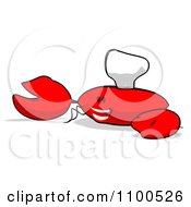 Clipart Cartoon Happy Chef Crab 7 Royalty Free Illustration