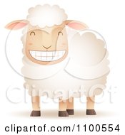 Poster, Art Print Of Happy Sheep Grinning