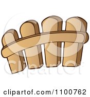 Clipart Wooden Picket Fence 1 Royalty Free Vector Illustration