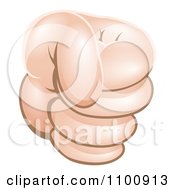 Clipart Hand Clenched In A Fist Royalty Free Vector Illustration