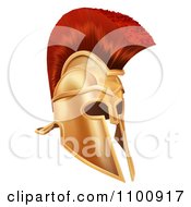 Poster, Art Print Of 3d Corinthian Bronze Trojan Spartan Roman Greek Helmet