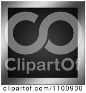 Clipart 3d Brushed Metal Frame Around Carbon Fiber Royalty Free CGI Illustration