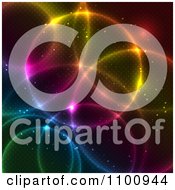 Poster, Art Print Of Colorful Circle Lights With A Pattern