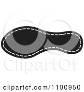 Clipart Black And White Shoe Sole Royalty Free Vector Illustration by Lal Perera