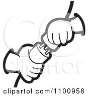 Clipart Electrican Plugging In Power Plugs Royalty Free Vector Illustration by Lal Perera