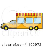 Clipart Portable Vendor Van Royalty Free Vector Illustration
