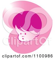 Poster, Art Print Of Surprised Baby In Pink Heart