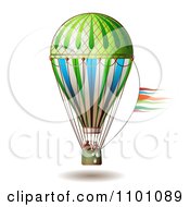 Poster, Art Print Of People Riding In A Hot Air Balloon