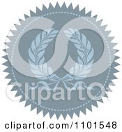 Clipart Blue Seal Design Element 1 Royalty Free Vector Illustration