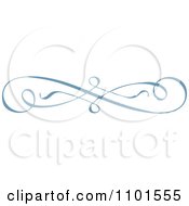 Clipart Blue Swirl Design Element 1 Royalty Free Vector Illustration by BestVector